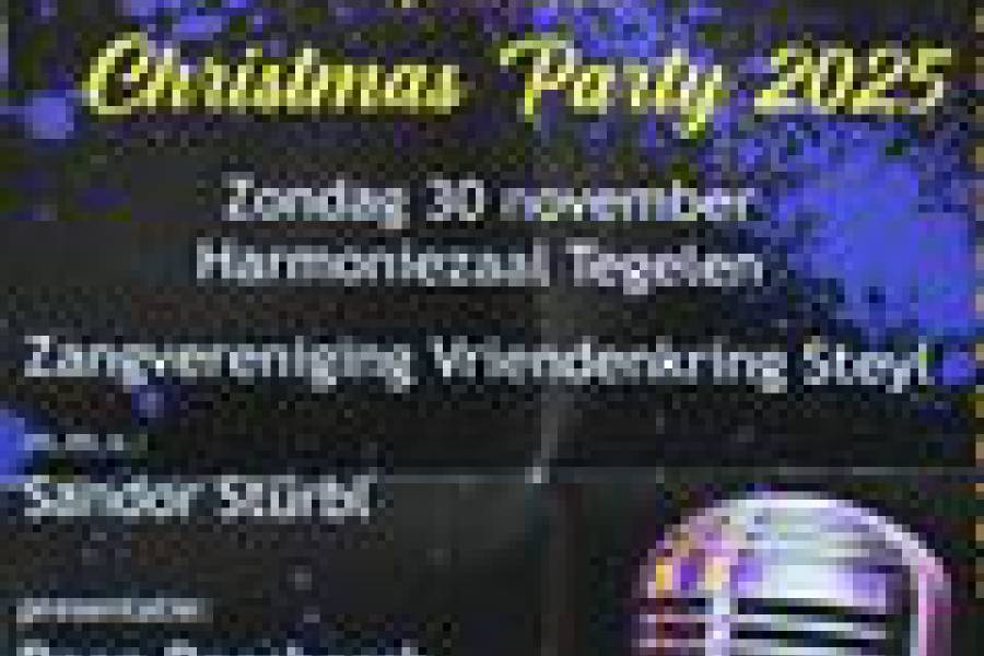 Vriendenkring organiseert spectaculaire Christmas Party